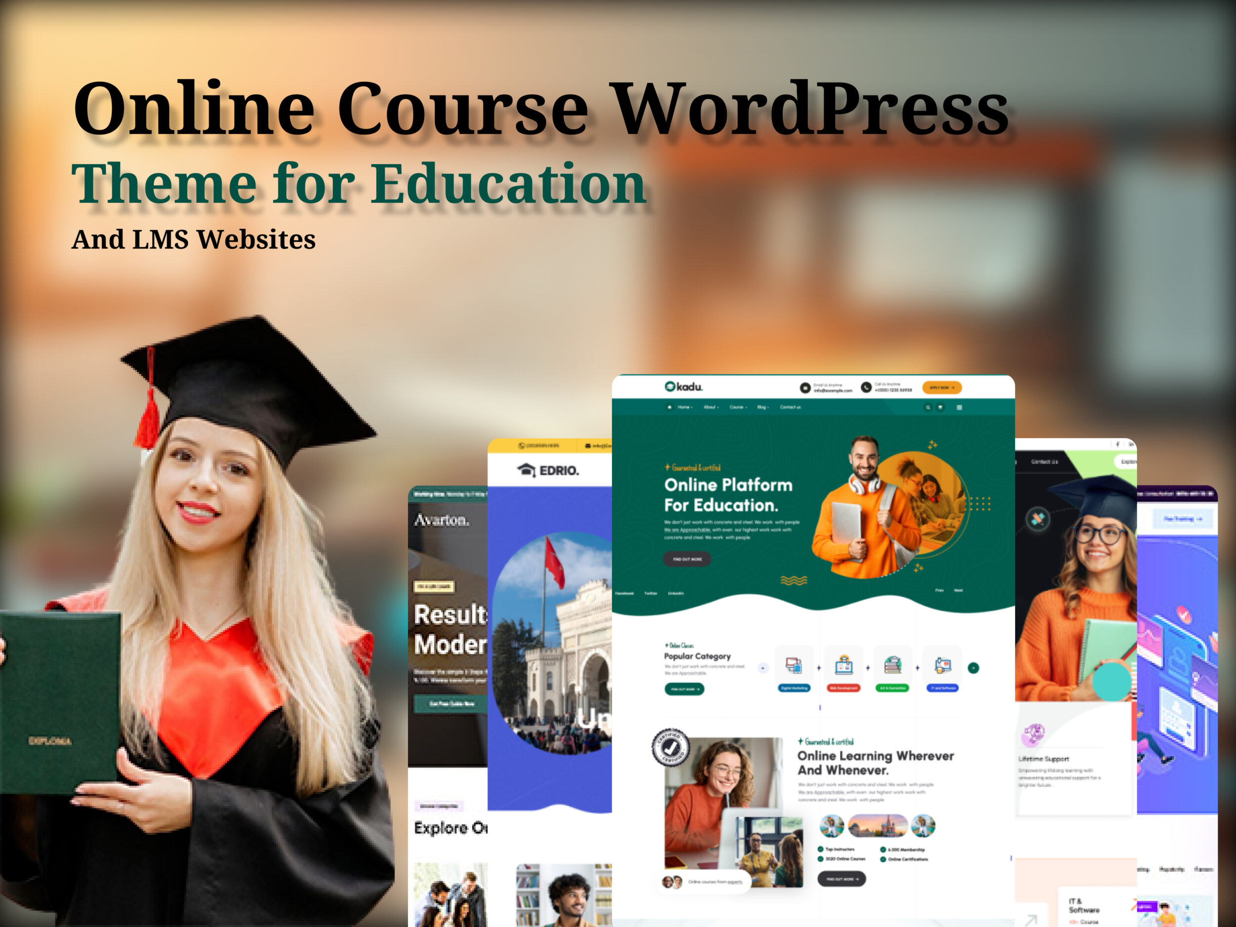 Powerful Online Course WordPress Theme for Education and LMS Websites